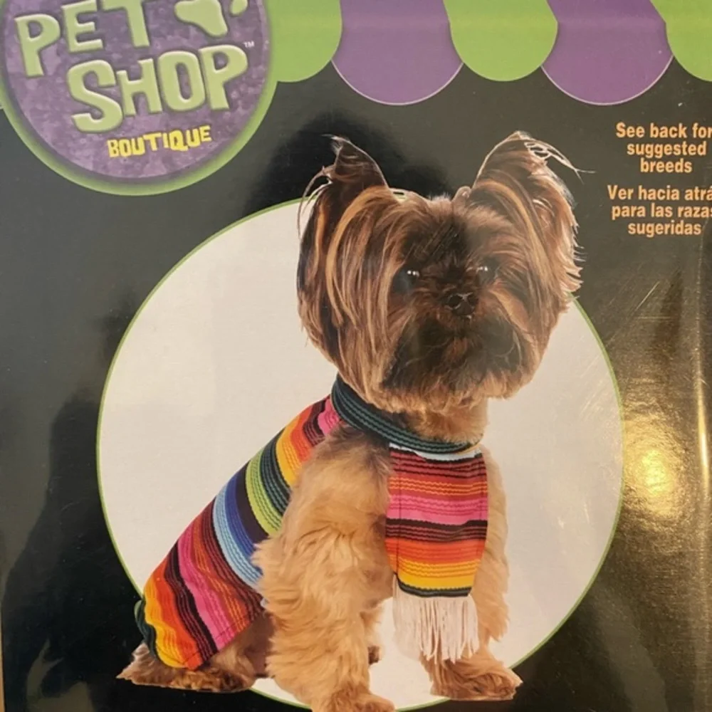 RUBIES PET SHOP BOUTIQUE SERAPE DOG COSTUME SIZE MEDIUM/ LARGE - BRAND NEW